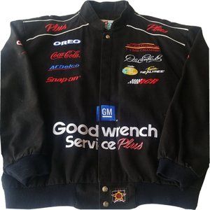 nascar chase authentics racing jacket XL goodwrench dale Earnhardt Snap On Denim